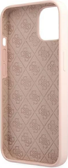 Mbështjellës Guess GUHMP13MLSLMGLP për iPhone 13 6.1", silikon, MagSafe, rozë e çelur