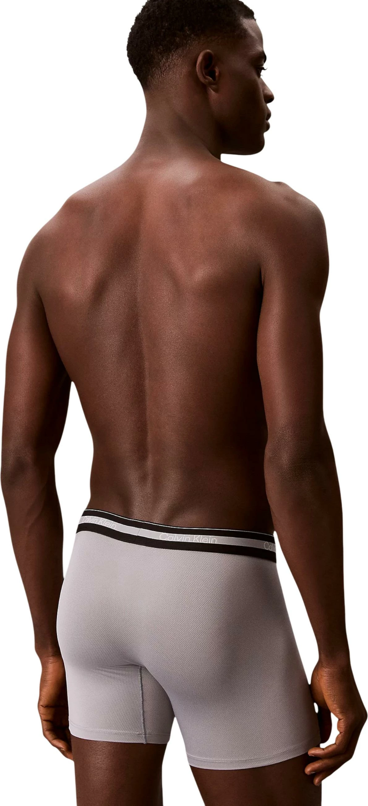 Të brendshme boxer brief 3-palëshe për meshkuj Calvin Klein Underwear LV00NB4537, gri-kaltër [Madhësia: M]