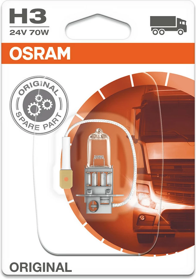 Llambë halogjene për automjet OSRAM 64156 H3 PK22S, 24V 70W, e bardhë