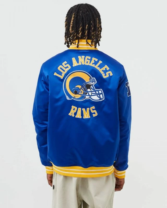 Jakne për meshkuj Mitchell & Ness, Los Angeles Rams, blu