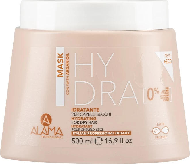 Maskë për flokë Alama Hydra Moisturizing për femra, 500ml