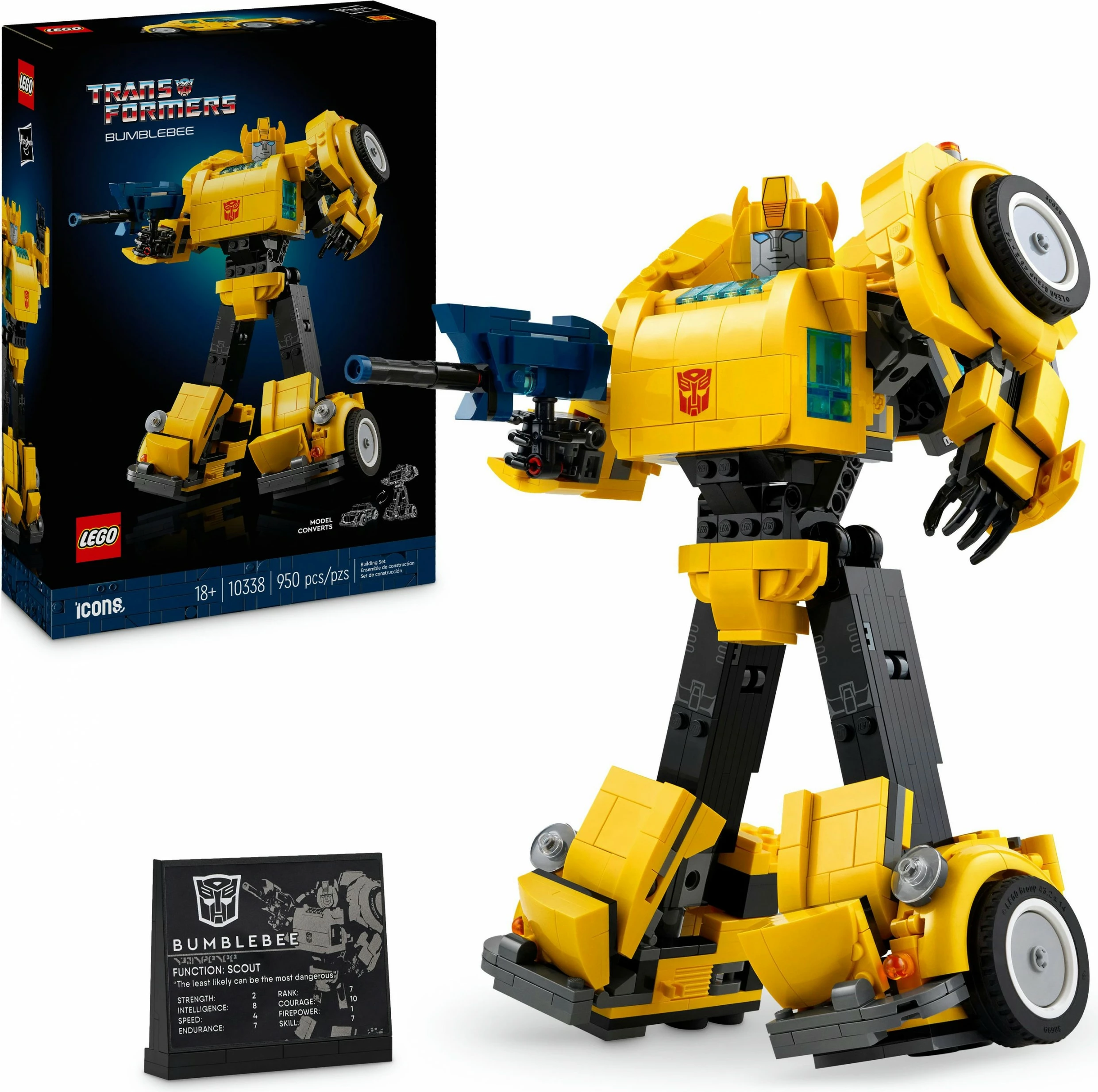 Set ndërtimi LEGO Bumblebee, 950 pjesë, shumëngjyrësh