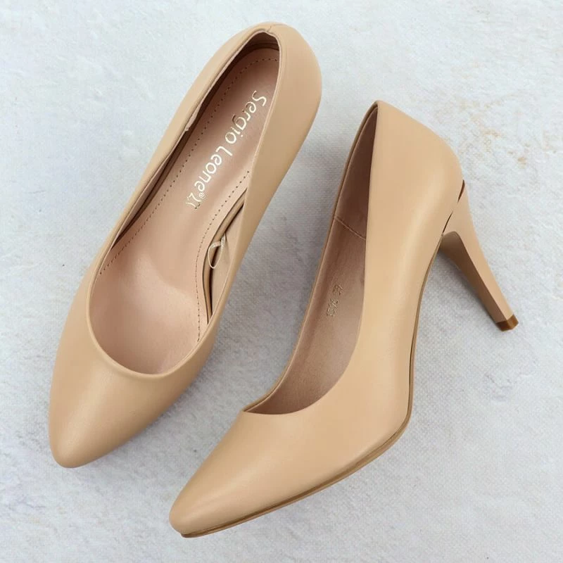 Këpucë elegante femrash LEONE 1396, coffee