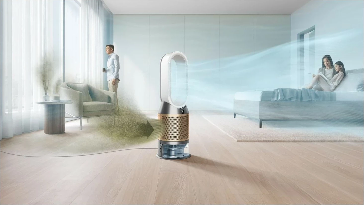 Pastrues ajri Dyson Purifier Humidify+Cool PH2, LCD, 5000ml, i artë