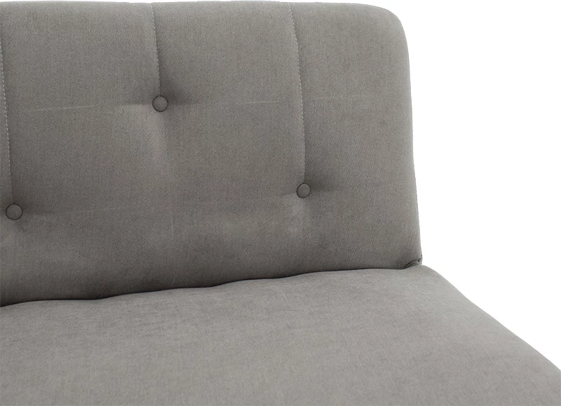 Divan-krevat Breathe, material stof, ngjyrë hiri, 167x77x73 cm