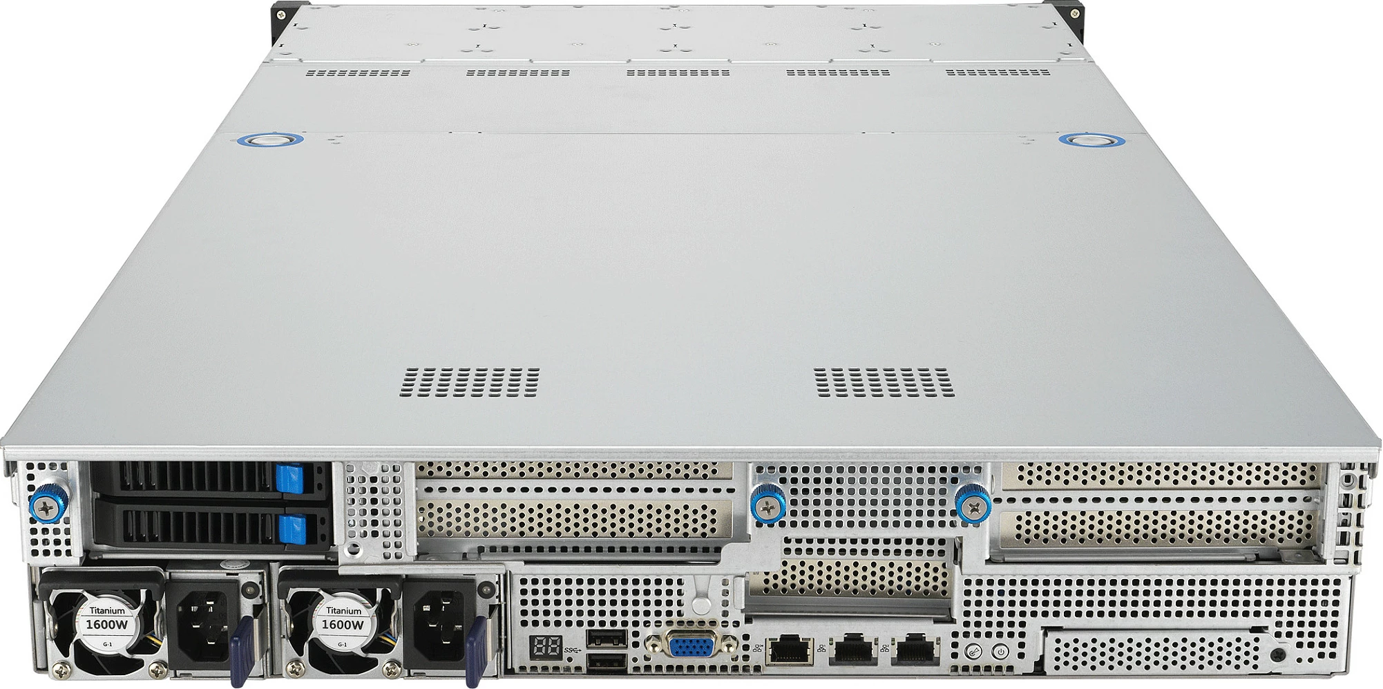 Server barebone ASUS RS521A-E12-RS24U, Socket SP5, 2U Rack, AMD EPYC 9004, DDR5 deri 3TB, 26x 2.5" hot-swap, zi/argjendtë
