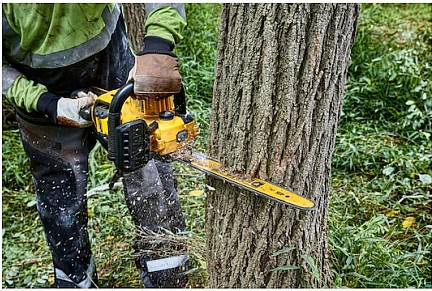 Sharrë me zinxhir DeWALT DCMCS574N-XJ, 54V, shinë 45 cm, verdhë/zezë