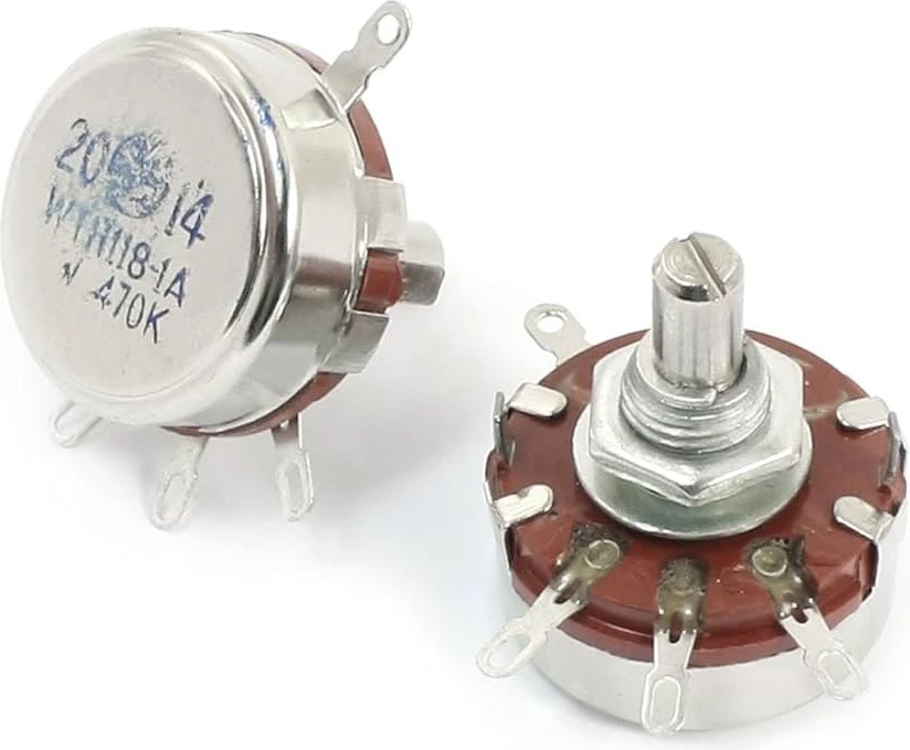 Potenciometër 1K Ohm WTH118-1A 2W