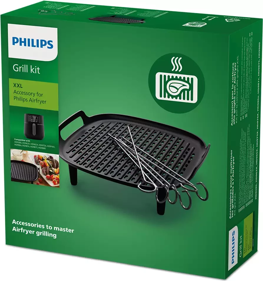 Aksesor grill për Philips Airfryer HD9959/00 XXL, i zi, set me shufra