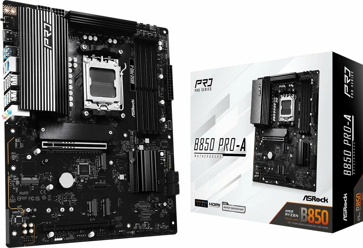 Pllakë amë ASRock B850 PRO-A ATX DDR5 256GB