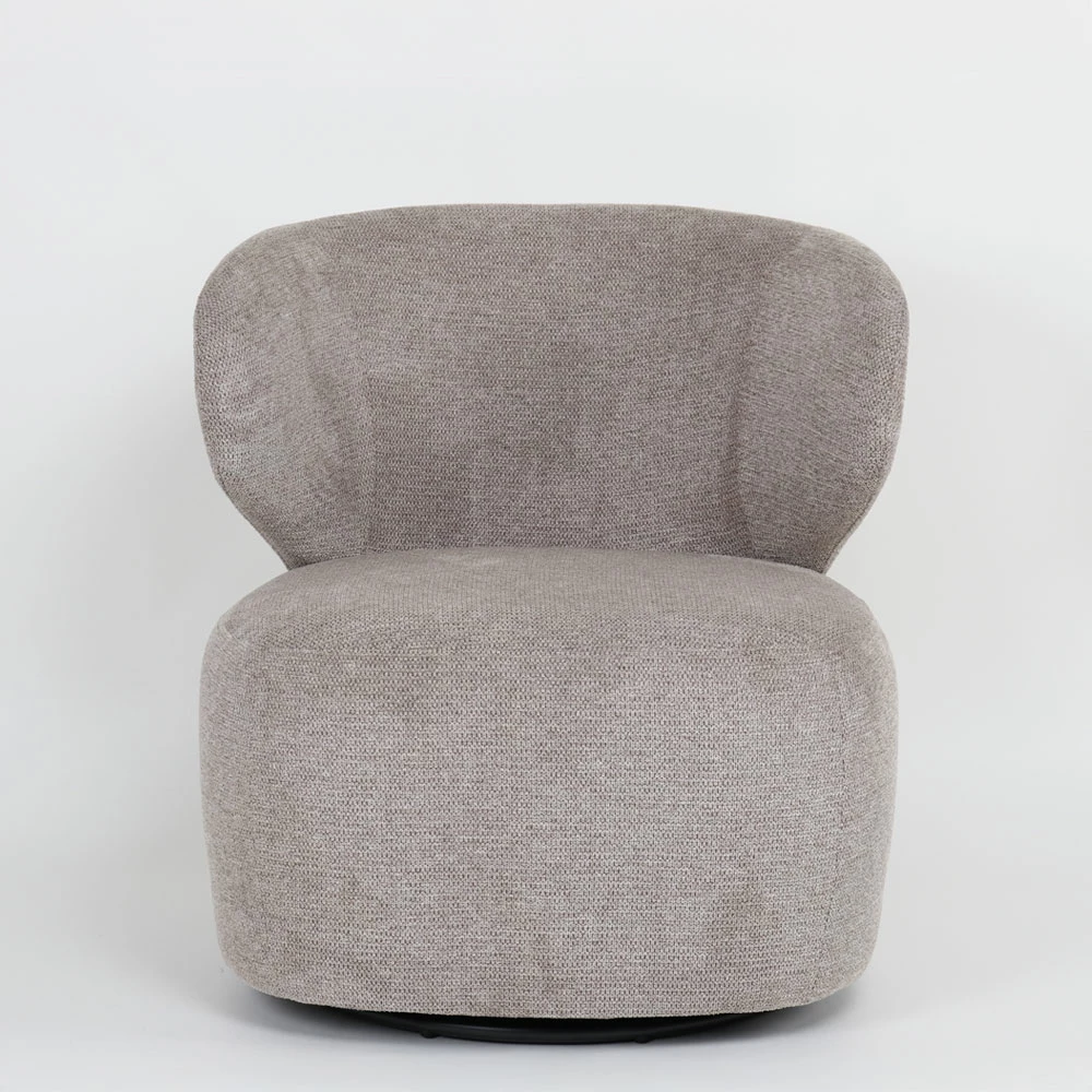 Karrige GEO me rrotullim, ngjyrë gri-latte, 74x76x75cm