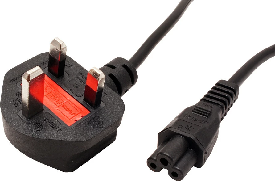 Kablë rryme VALUE, BS1363 në IEC 320-C5, 1.8 m, 250V/2.5A, e zezë