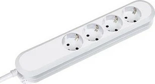 Zgjatues rryme Bachmann SMART, 4x Schuko, kabllo 1.5 m, i bardhë