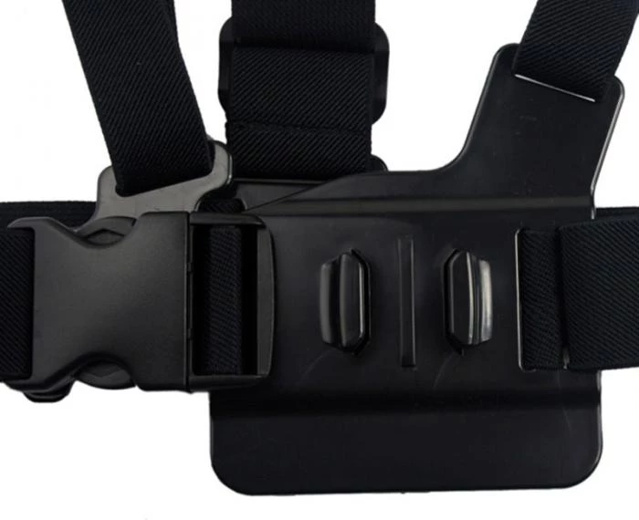 Mbajtëse gjoksi për kamera aksion, Hurtel, montim GoPro, rregullim i plotë, për GoPro/SJCAM/Xiaomi Yi, universale, e zezë