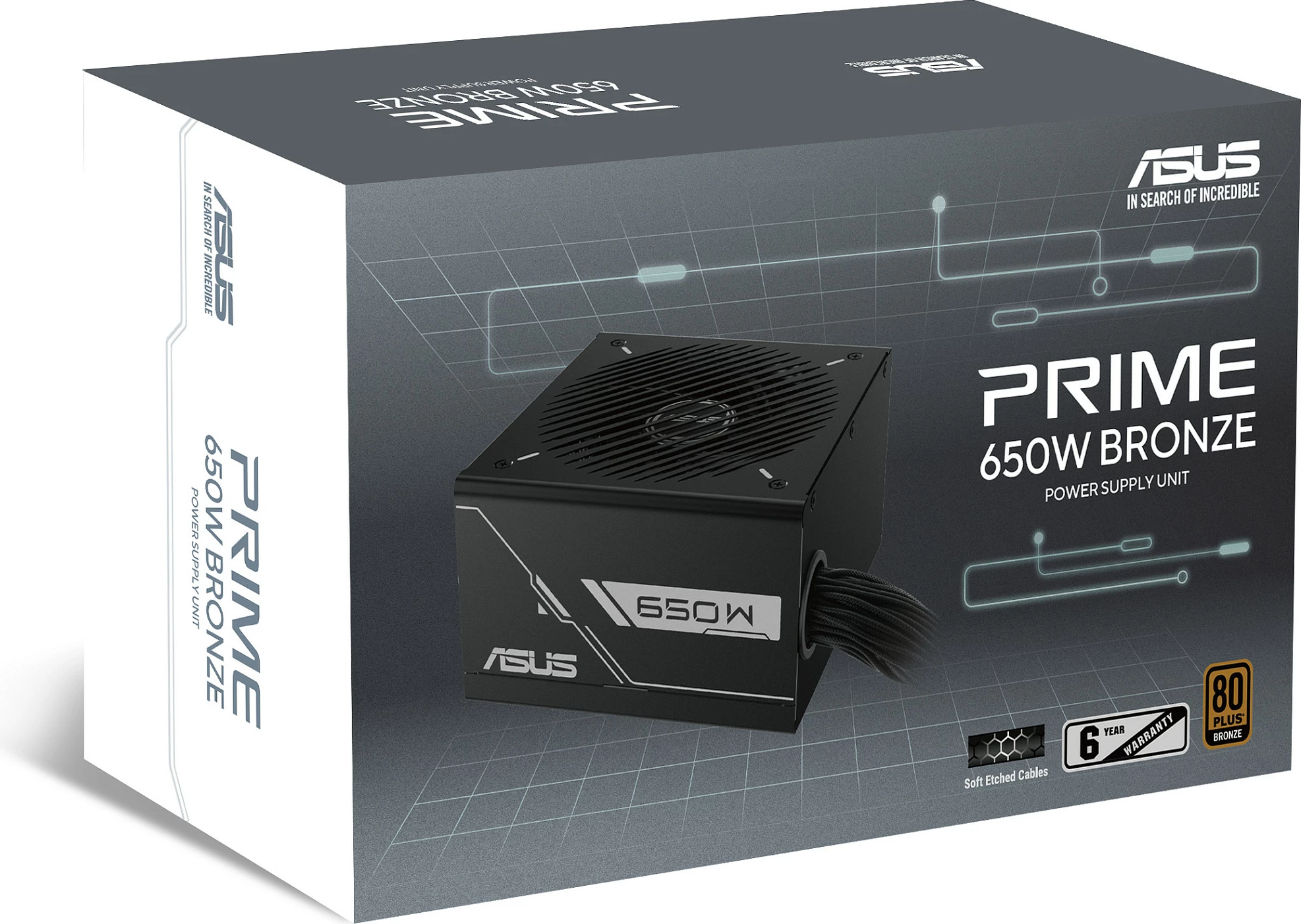 Furnizues rryme ASUS PRIME 650B, 650W, 80+ Bronze, i zi