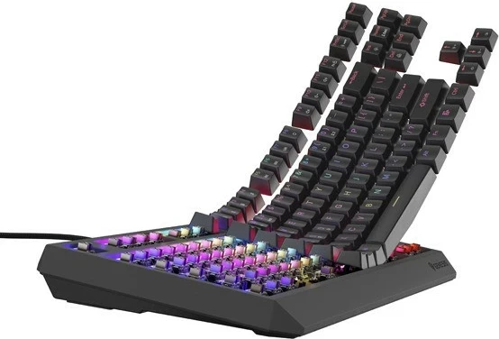 Tastierë mekanike Genesis Thor 230 TKL, Outemu Brown, RGB, anglisht, e zezë