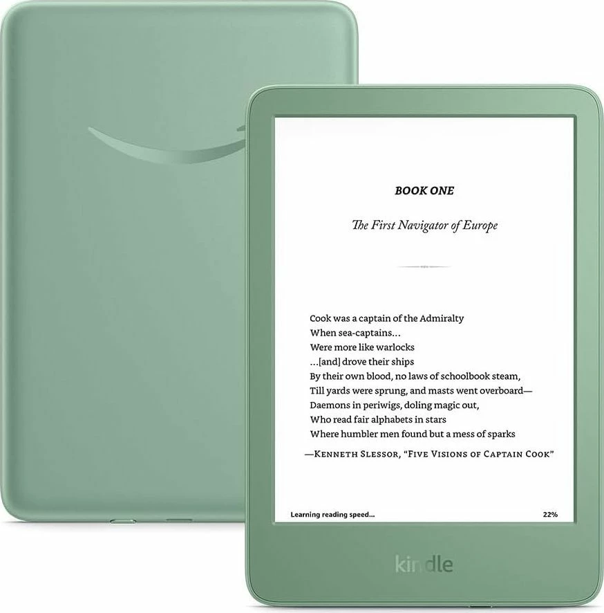 Lexues e-librash Amazon Kindle B0CNVCQZG1, 16GB, 6\", Wi‑Fi, USB‑C, me ndriçim, me reklama, jeshile