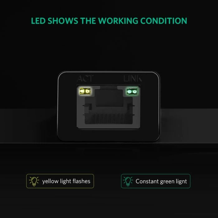 adapter rrjeti USB-C Gigabit Ethernet UGREEN 50307 1000Mbps RJ45 i zi