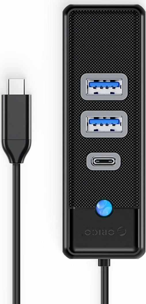 Hub USB-C Orico PWC2U-C3-015-BK-EP 3 porte (2x USB 3.0 + 1x USB-C) 5 Gbps i zi