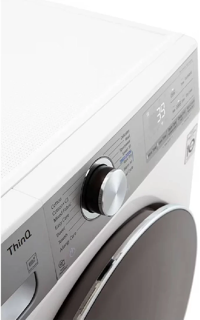 Tharëse rrobash LG RH90V9AV2QR 9 kg Dual Inverter Heat Pump A+++ Wi‑Fi e bardhë