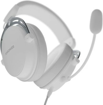 Kufje Genesis Toron 531, me mikrofon të ndashëm, për lojtarë, të bardha