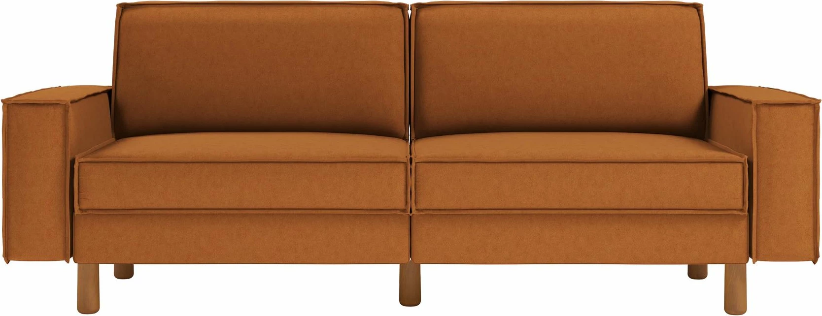 Divan treshe, Atelier del Sofa, Sparrow 3, karamel, walnut