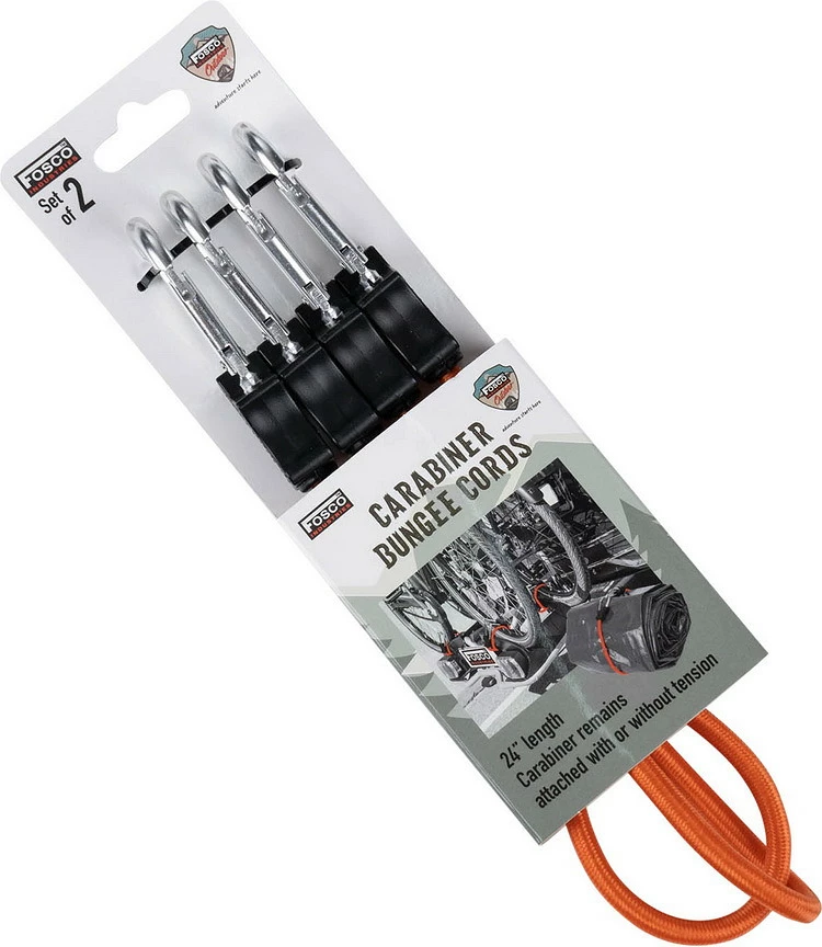 Mbijetesë Dhe Kampim Fosco Industries Carabiner bungee cords 24 inch
