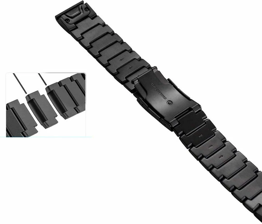 Rrip çeliku Tech-Protect SteelBand për Garmin Fenix 3/5X/3HR/5X Plus/6X/6X Pro/7X, Zi