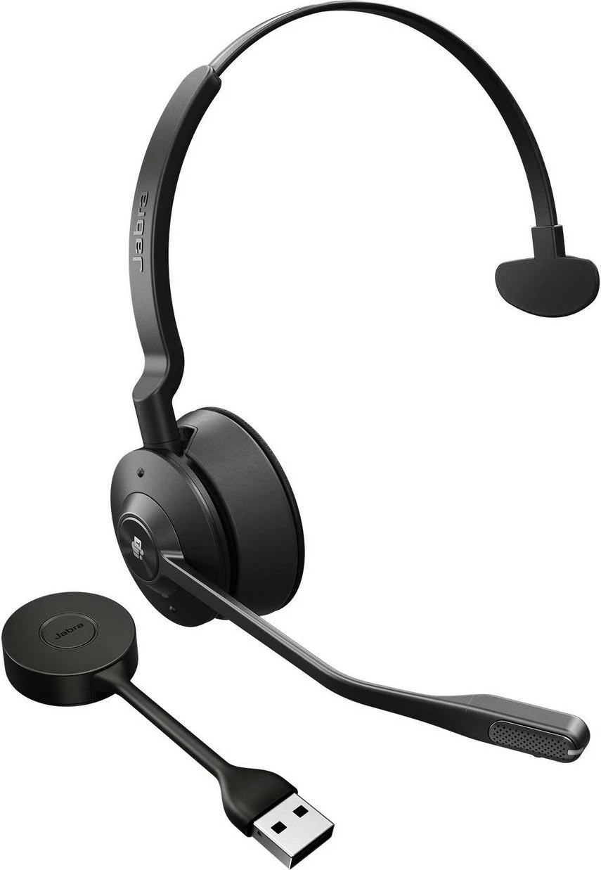Kufje Jabra Engage 55, mono, wireless, USB-A, 13 orë, e zezë/titanium 2
