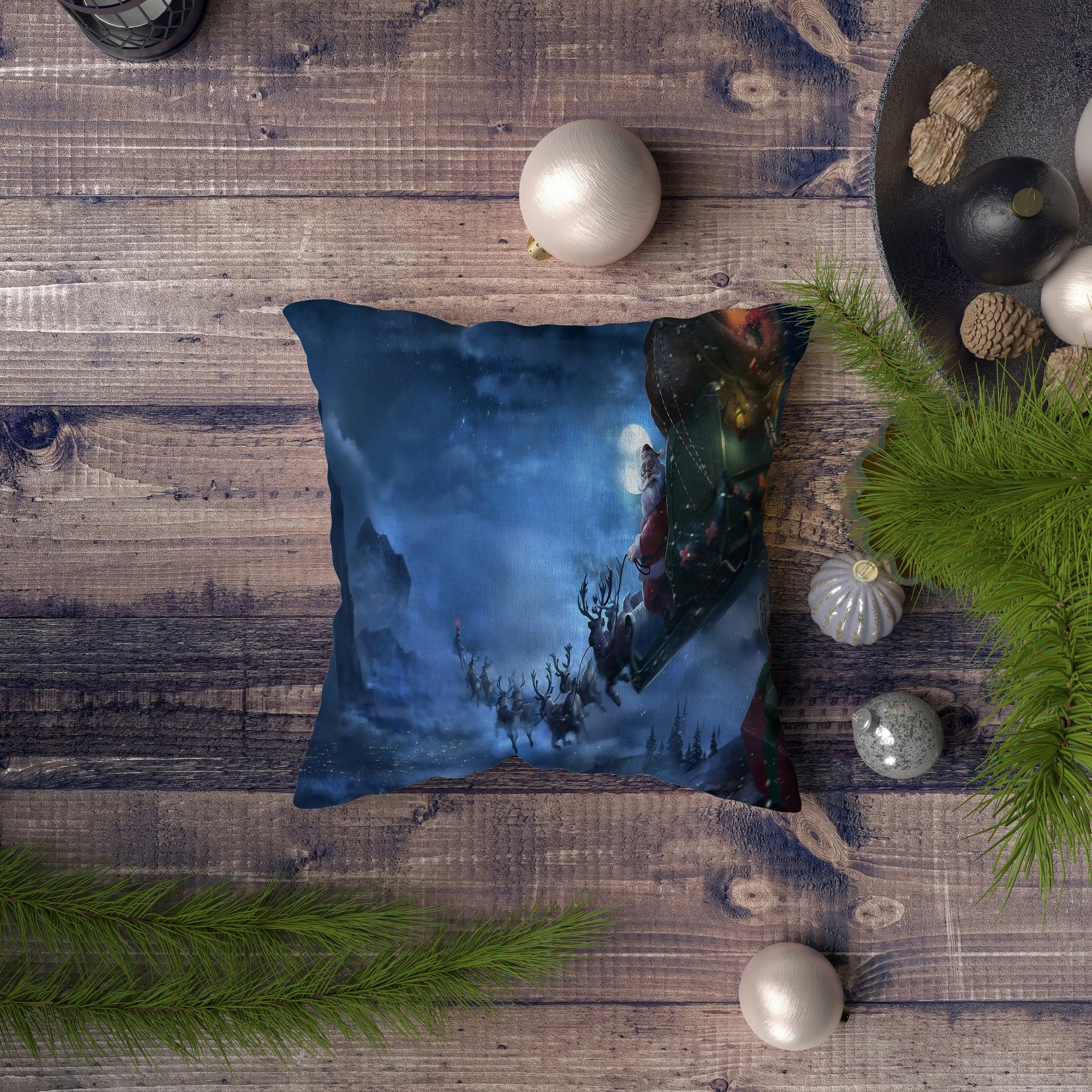 Jastëk dekorativ Aberto Design, NYXMAS136, shumëngjyrësh, 43x43cm