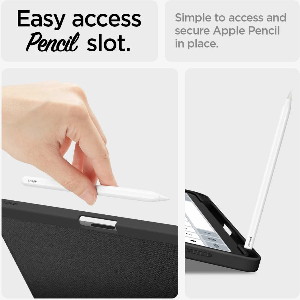 Mbështjellës Spigen Urban Fit për iPad Air 10.9''/11'' 2020-2024, i zi