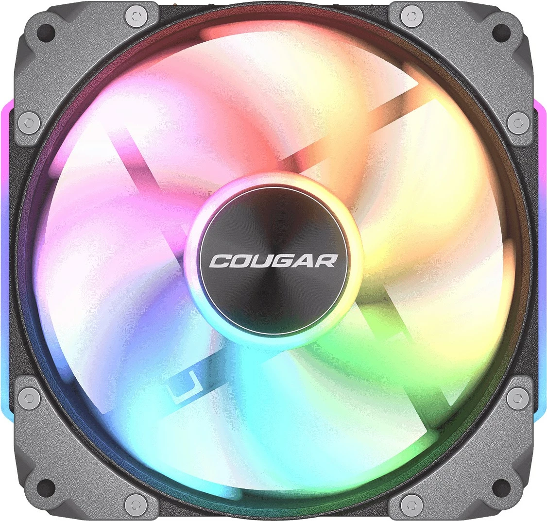 Ventilator kasë Cougar Apolar 120 ARGB, 120mm, reverse blade, zi