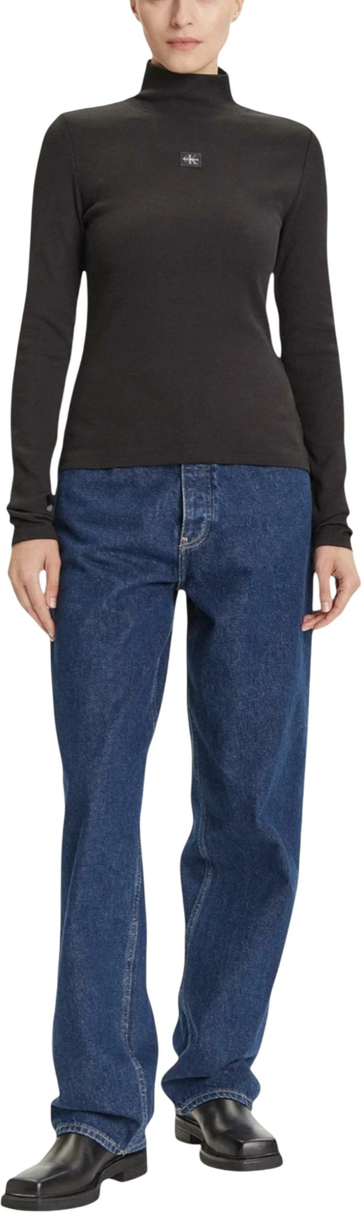 Xhemper për femra Calvin Klein Jeans LV047D203G, i zi [Madhësia: XS]
