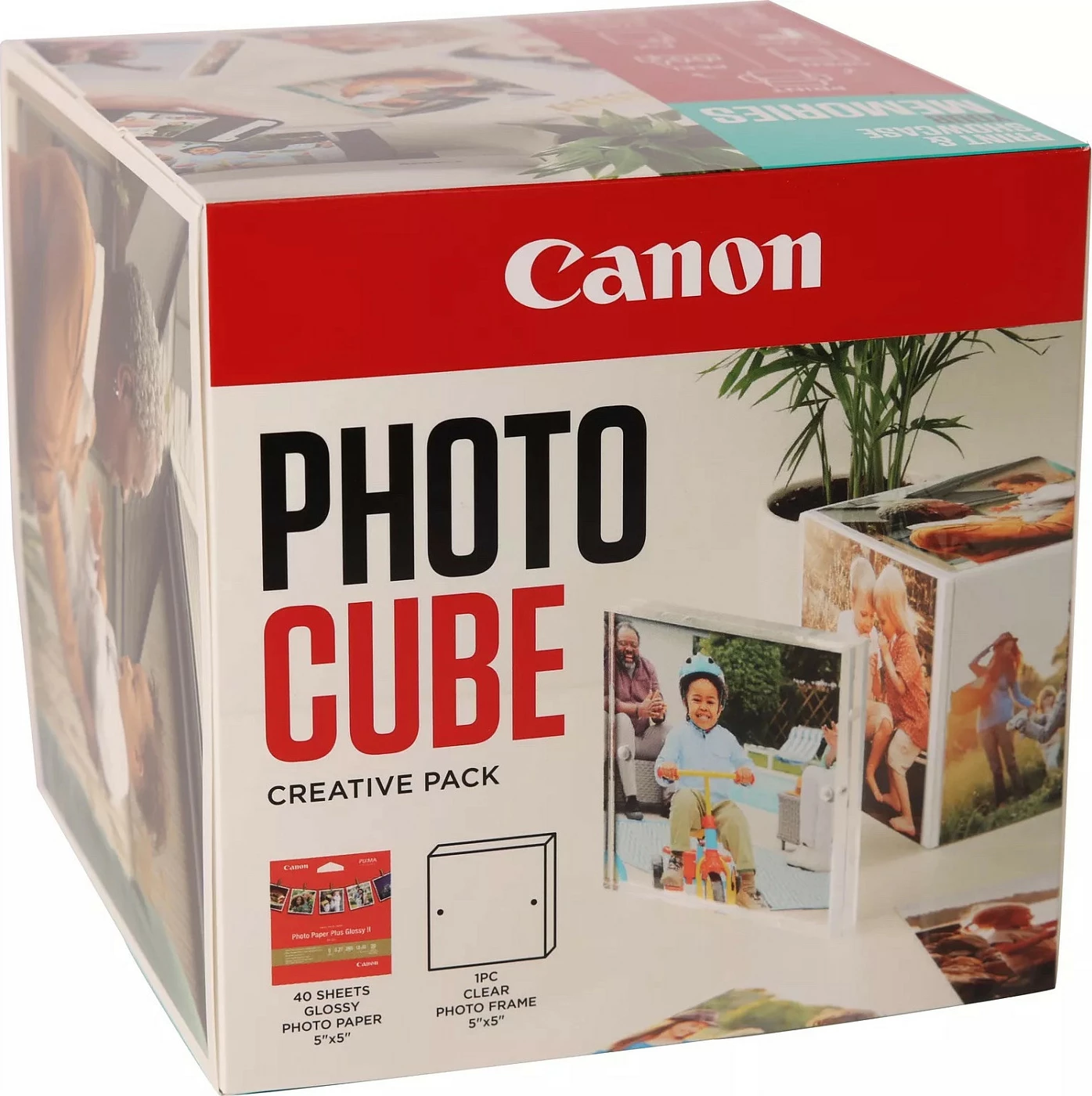 Set foto kub Canon Photo Cube Creative Pack PP-201, 13x13 cm, 40 fletë glossy, blu