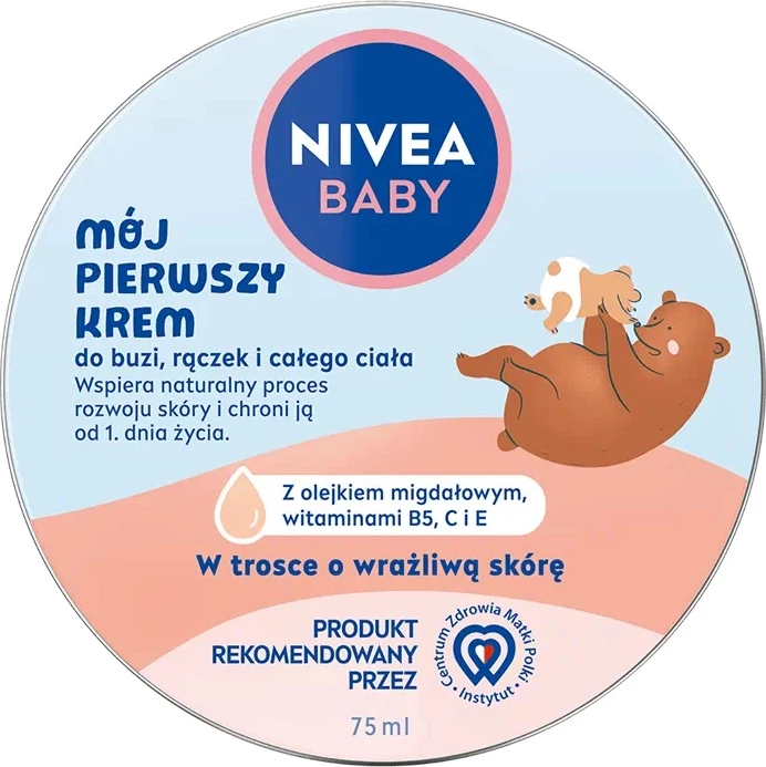 Krem për fytyrë, duar dhe trup për fëmijë Nivea Baby My First, 75ml