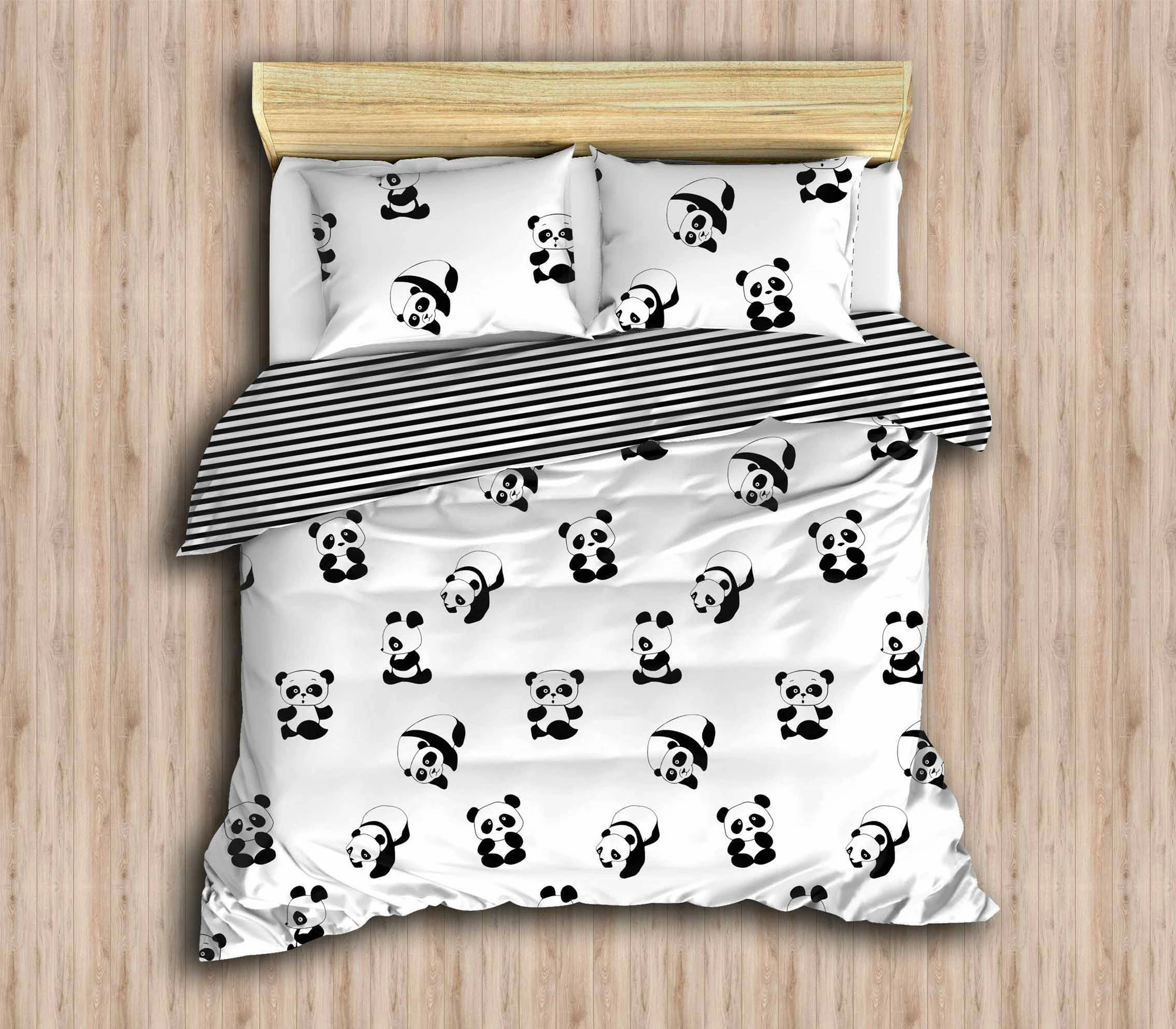 Set mbulesë për jorgan dopio, panda, L'Essentiel Linge de Maison