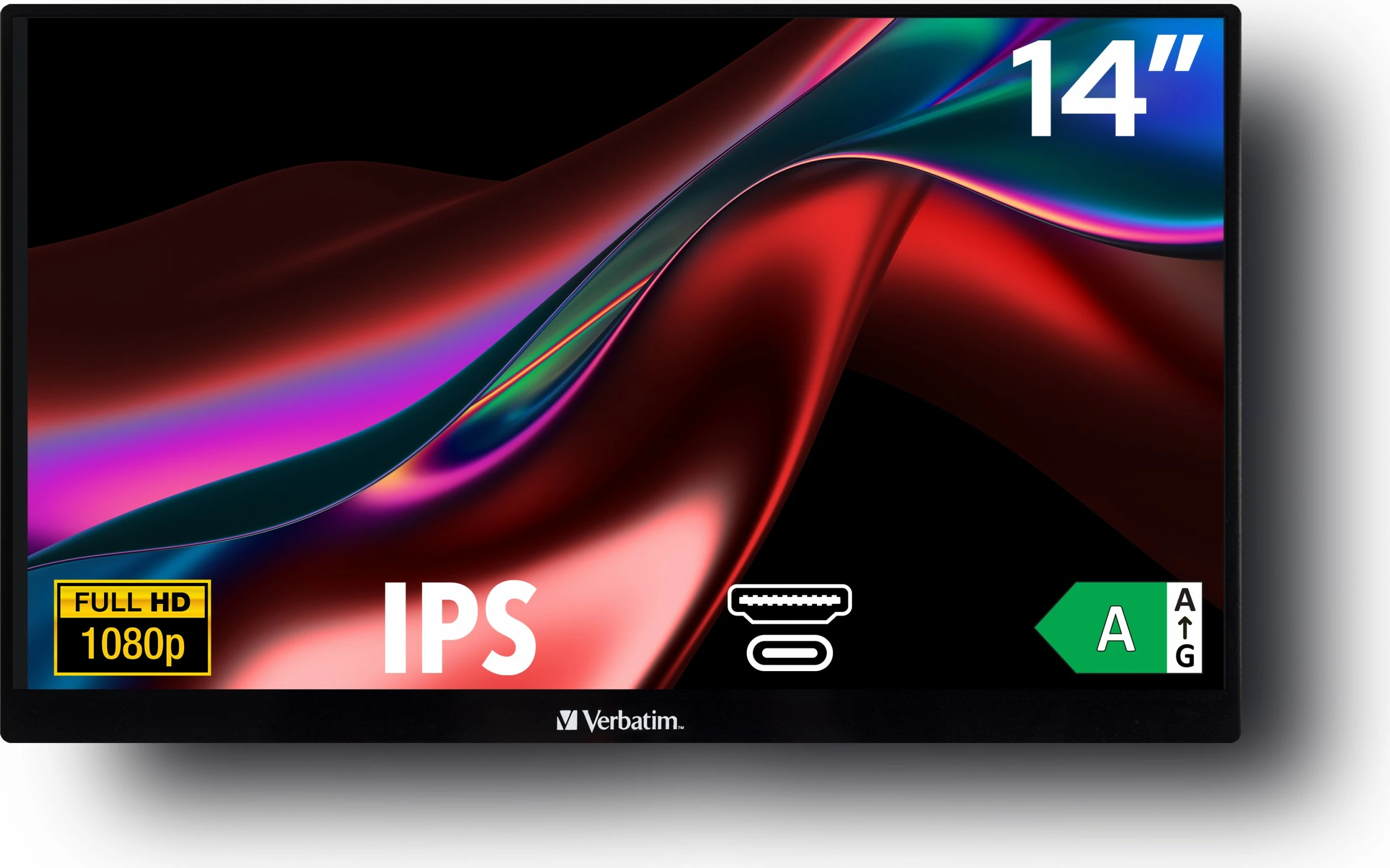 Monitor portativ Verbatim 49590, 14", Full HD, i zi