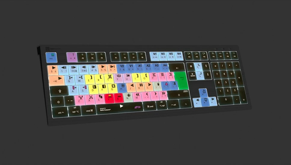 Tastierë LogicKeyboard Astra 2 Classic UK për Mac, për Avid Media Composer
