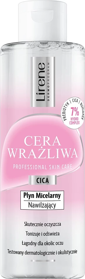Ujë micelar për femra Lirene Sensitive Moisturizing 200ml