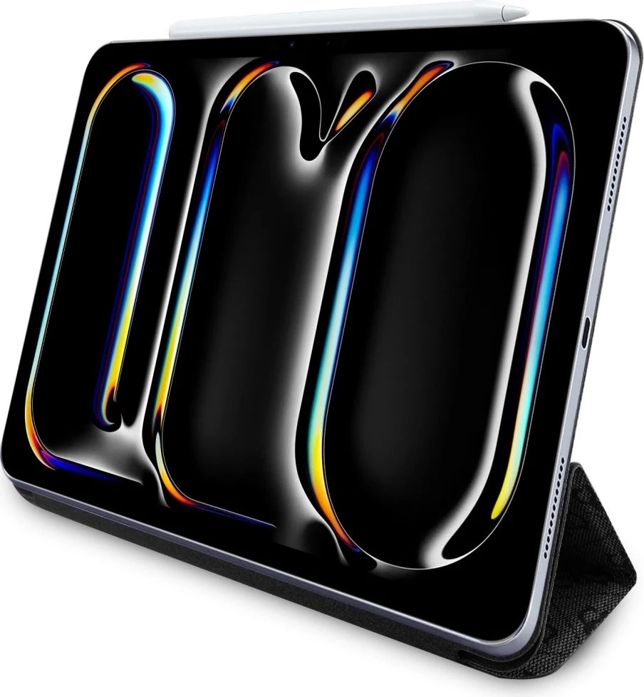 Mbështjellës Guess Magnetic 4G Big Logo për iPad Pro 11" 2024, i zi