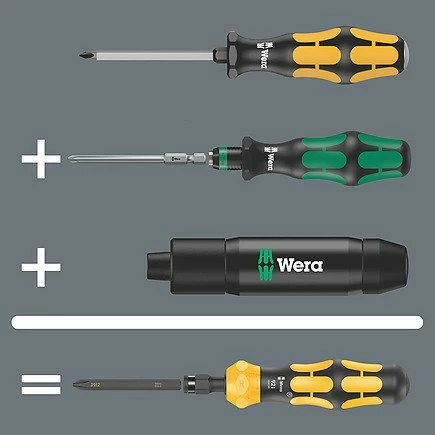 Set kaçavidash Wera 05018110001, manuale, 195mm, kasë e zezë