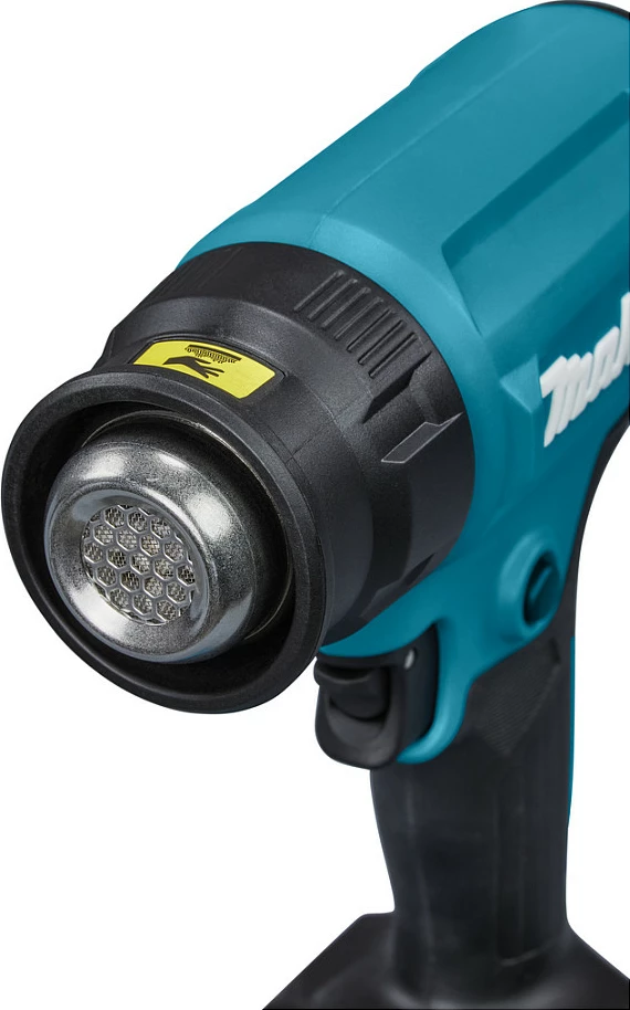 Pistoletë termike Makita DHG181ZK, 18V Li-Ion, 4 gryka, me valixhe, zi/jeshile