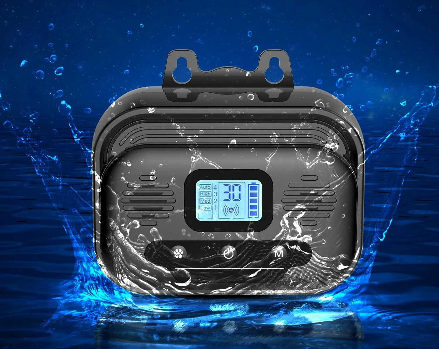 Pajisje kundër lehjes NoName K682E1, ultrasonike, 4 mënyra pune, 10 nivele frekuence, zi/kaltër