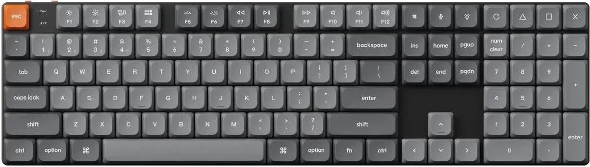 Tastierë Keychron K5 Max, Switch Red, Full Size, E zezë
