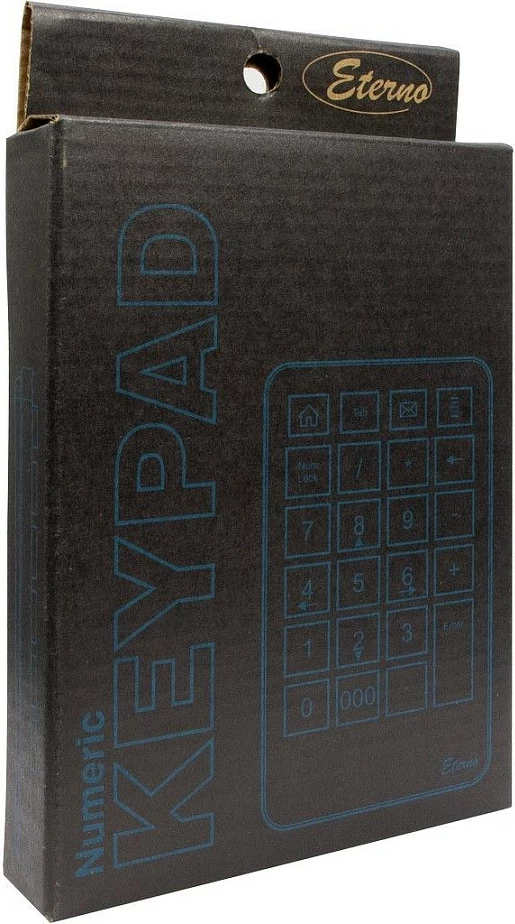 Tastierë numerike Inter-Tech Eterno KB-120, USB, e zezë