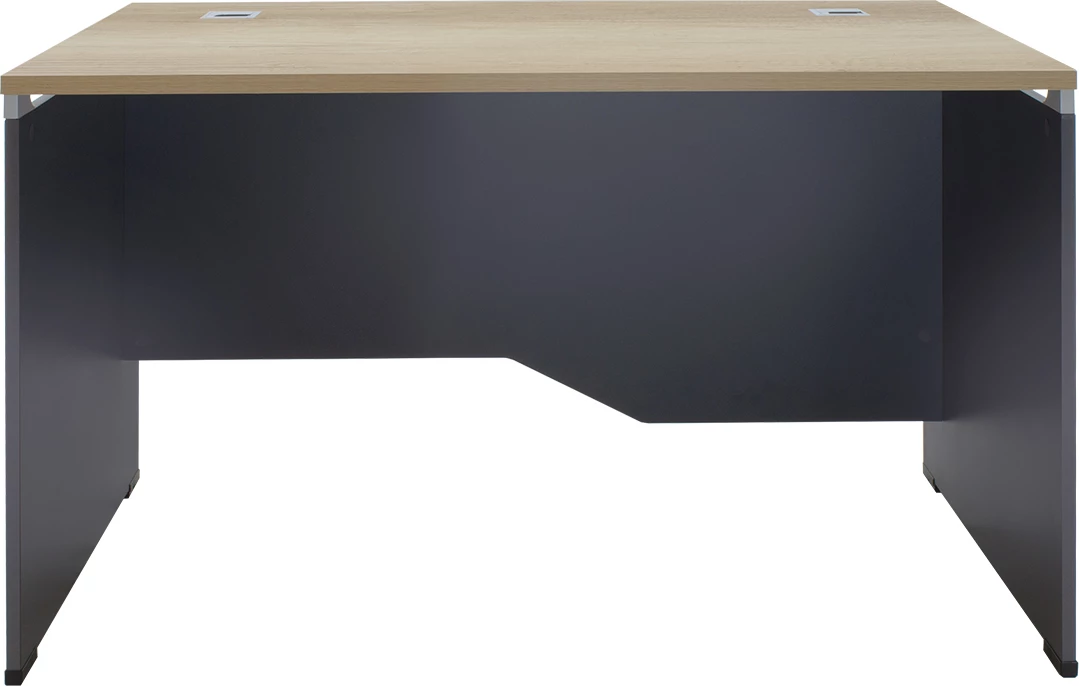 Tavolinë menaxheri Lotus, ngjyrë lisi-gri e errët, 120x80x75cm