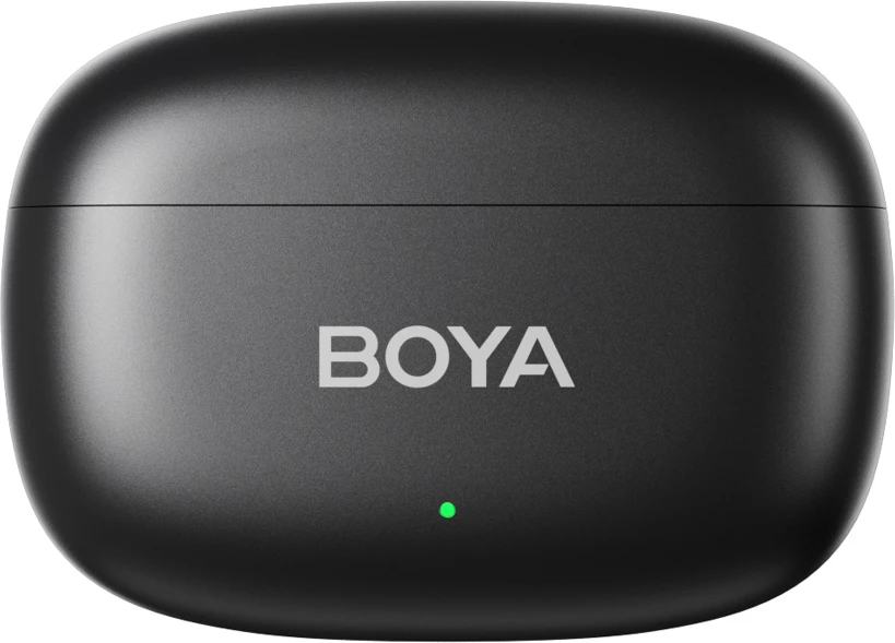 Set mikrofonësh wireless BOYA Mini 2-02 2.4GHz, USB-C, 2 transmetues + marrës, me kasë karikimi, i zi