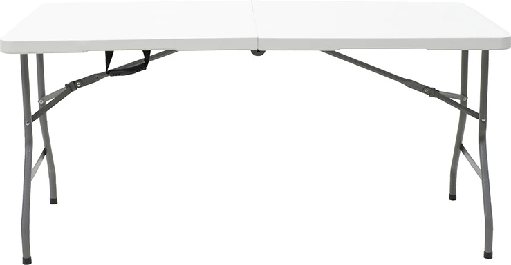 Tavolinë palosëse Rodeo, valixhe, e bardhë, 240x76x74cm