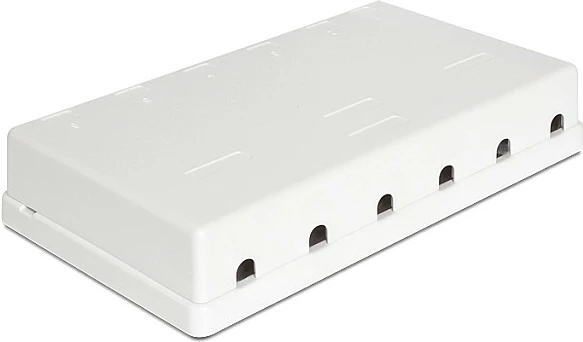 Kuti nyjeje DeLOCK 86227, 6x Keystone, e bardhë