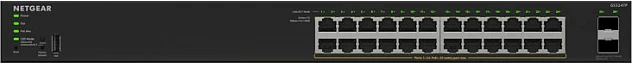 Switch NETGEAR GS324TPv2, 24x Gigabit PoE+ + 2x SFP, 190W, Rack 1U, i zi